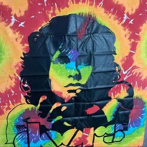 “DOORS” Jim Morrison SunBurst Tye-Dye Fabric Wall Hanging NWT
